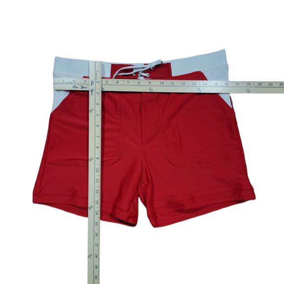 Teddlee Mens Red Short Swimsuit With Pockets (Size Us XL) - Picture 4 of 4